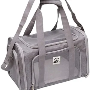 Airline Approved Pet Carrier Bag (Grey) 20"