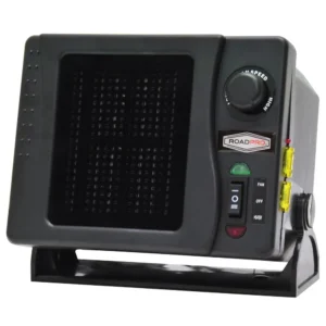 12V Ceramic Heater & Fan with Swivel Base 2-in-1 Supplemental Cooling & Heating